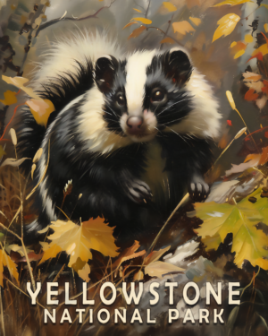 Spotted Skunk - Yellowstone National Park Art Print