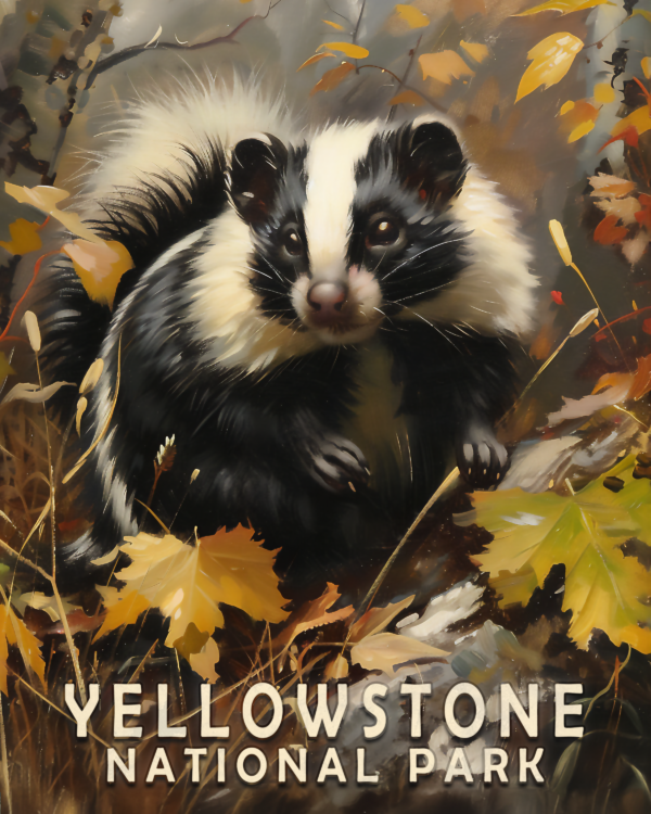 Spotted Skunk - Yellowstone National Park Art Print