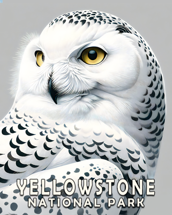 Snowy Owl - Yellowstone National Park Art Print