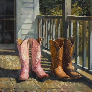 No Boots in the House Art Print