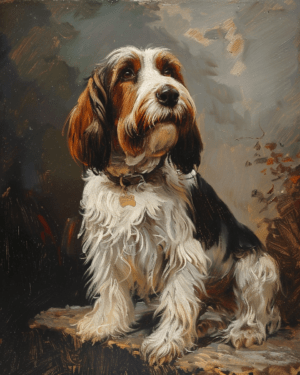 Vintage Style Petit Basset Griffon Vendéen Art Print