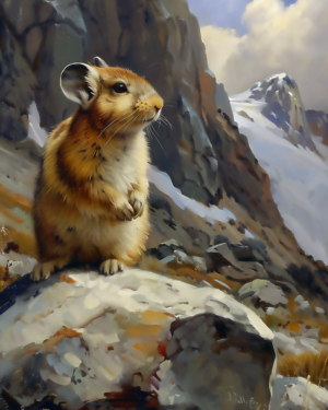 Pika - Mowbi's Wildlife Art Print Collection