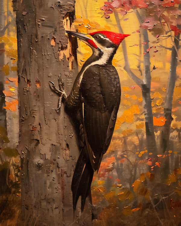 Pileated Woodpecker - Mowbi's Wildlife Art Prints