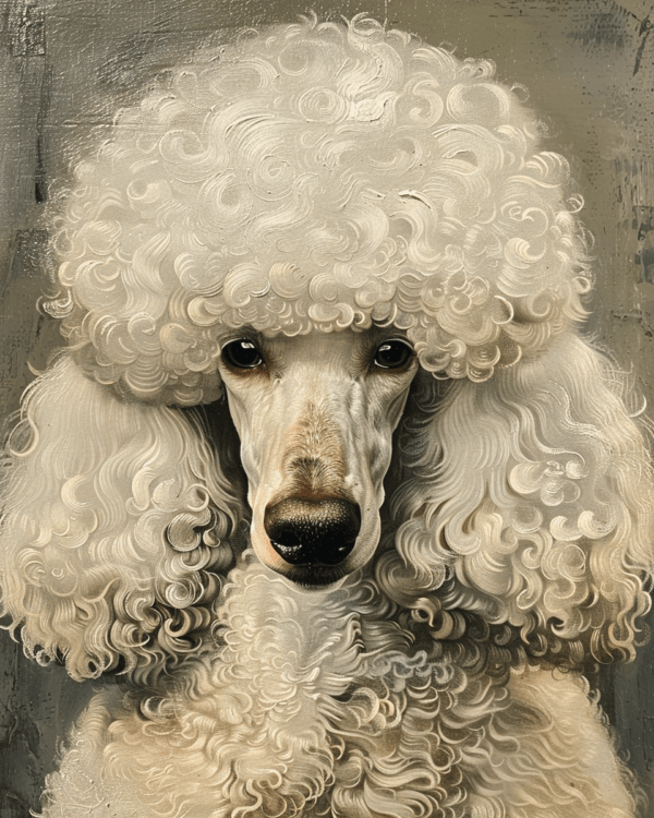 Poodle Portrait Art Print