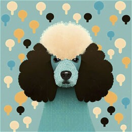 Pop Art Poodle Art Print