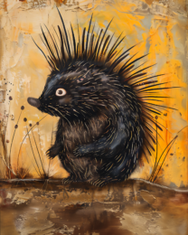 Porcupine - Mowbi's Wildlife Art Print Collection