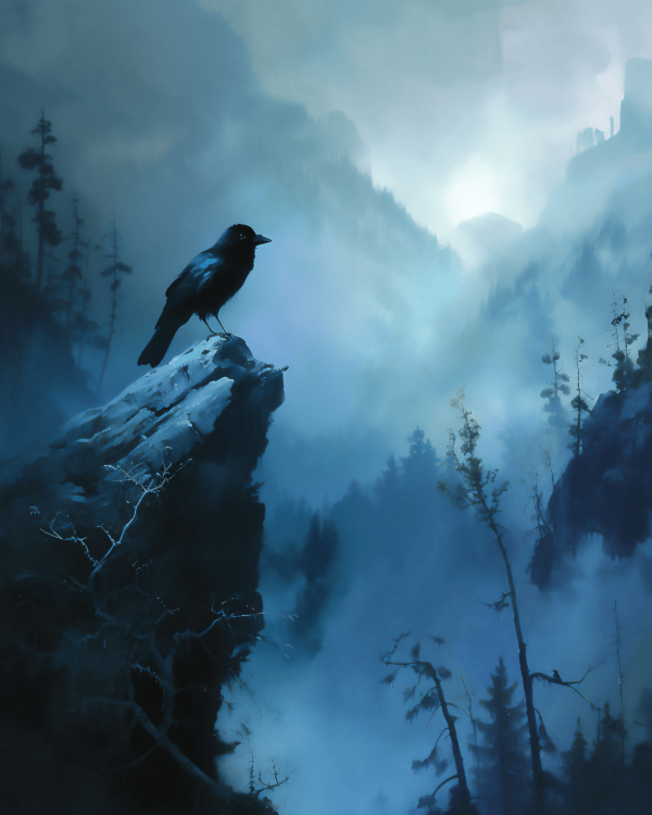 Raven - Mowbi's Wildlife Art Print Collection