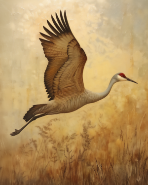 Sandhill Crane - Mowbi's Wildlife Art Prints