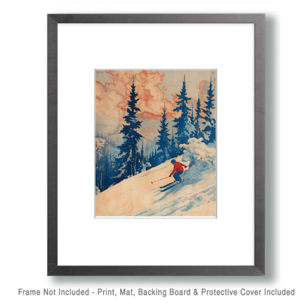 Vintage Skier Art