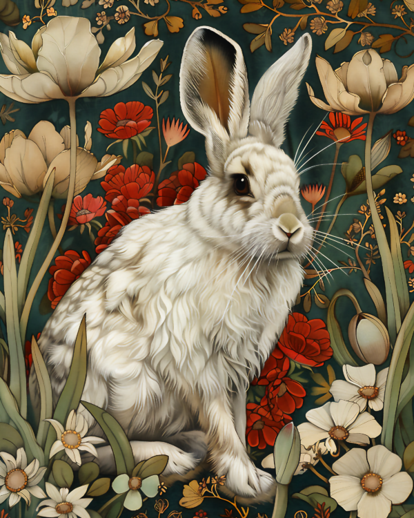 Snowshoe Hare - Mowbi's Wildlife Art Print Collection