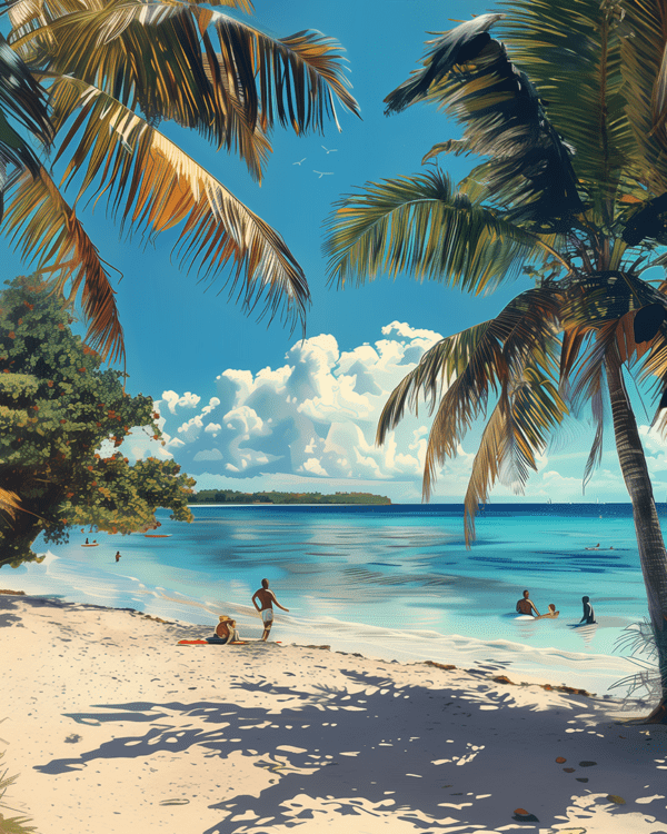 The Good Life Beach 8x10 Art Print