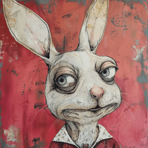 Unnatural Nature Bunny Art Print