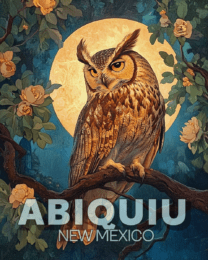 Abiquiu Owl - New Mexico Souvenir Home Decor Wall Art Prints