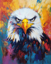 Abstract Bald Eagle #1 - Abstract Artwork - Nature Wildlife Wall Art Print