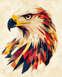 Abstract Bald Eagle #2 - Abstract Artwork - Nature Wildlife Wall Art Print