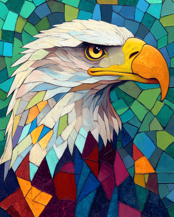 Abstract Bald Eagle #3 - Abstract Artwork - Nature Wildlife Wall Art Print