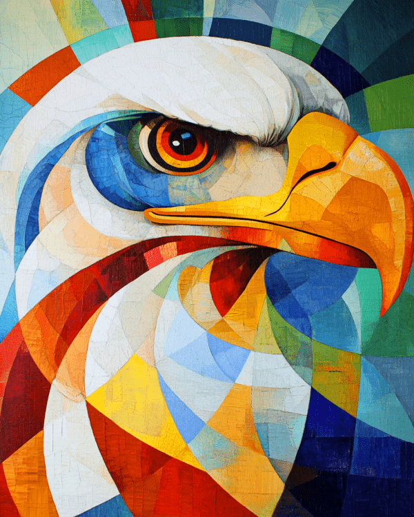 Abstract Bald Eagle #4 - Abstract Artwork - Nature Wildlife Wall Art Print