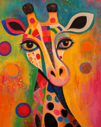 Abstract Giraffe #2 - Abstract Artwork - Nature Wildlife Wall Art Print