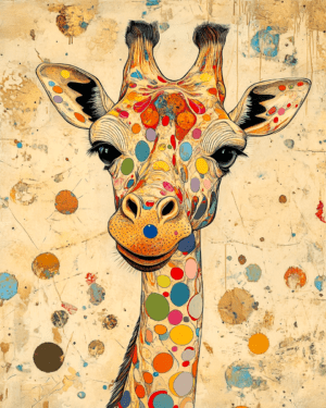 Abstract Giraffe #3 - Abstract Artwork - Nature Wildlife Wall Art Print