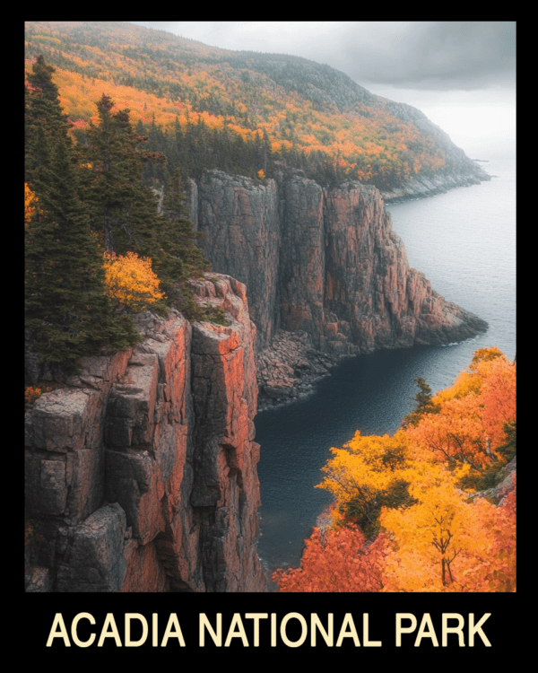 Overview - Acadia Maine Souvenir Home Decor Wall Art Prints