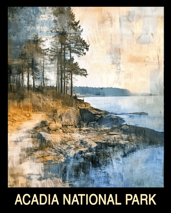 Vintage - Acadia Maine Souvenir Home Decor Wall Art Prints