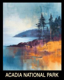 Mist - Acadia Maine Souvenir Home Decor Wall Art Prints