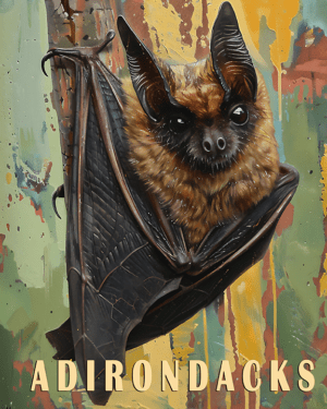 Bat - Adirondack State Park Souvenir Home Decor Wall Art Prints