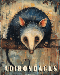 Opossum - Adirondack State Park Souvenir Home Decor Wall Art Prints