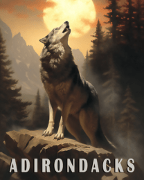 Wolf - Adirondack State Park Souvenir Home Decor Wall Art Prints