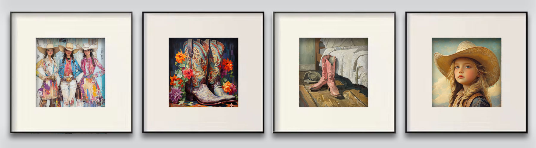 Cowgirl Art Print Collection