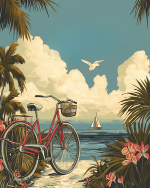 A Sunny Day in the Keys - Wall Art Print - Ocean Seaside Beachcore