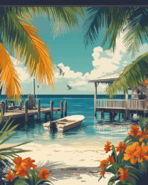 Florida Keys Paradise - Wall Art Print - Mowbi Ocean Theme