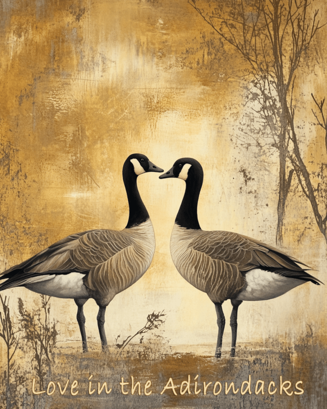 PRINT - Canadian Geese Autumn Landscape / Snowy Canada Landscape Art / Rustic shops Fall Home Decor / Gift for Outdoorsman Husband, Dad - 18x24