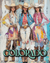 Three Cowgirls - Colorado Souvenir Home Decor Wall Art Prints