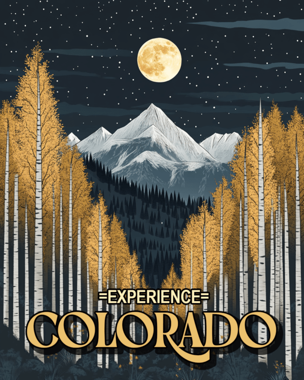 Midnight in the Mountains - Colorado Souvenir Home Decor Wall Art Prints