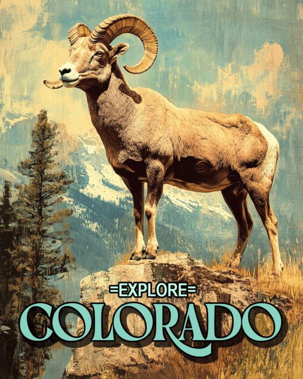 Majestic Bighorn Sheep - Colorado Souvenir Home Decor Wall Art Prints