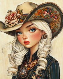 Cowgirl #9 - Cowgirl Western Decor Wall Art Print