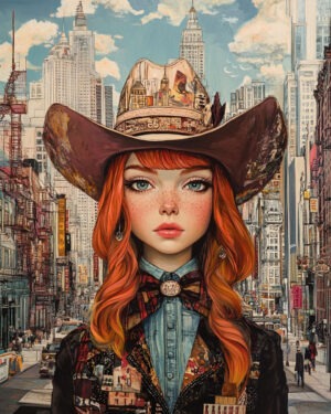 City Cowgirl - Western Decor Wall Art Print