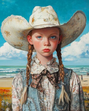 Coastal Cowgirl #10 - Western Decor Wall Art Print