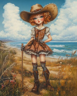 Coastal Cowgirl #11 - Western Decor Wall Art Print