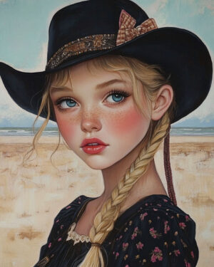 Coastal Cowgirl #12 - Western Decor Wall Art Print