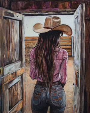 Cowgirl #2 - Cowgirl Western Decor Wall Art Print