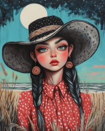 Coastal Cowgirl #14 - Western Decor Wall Art Print