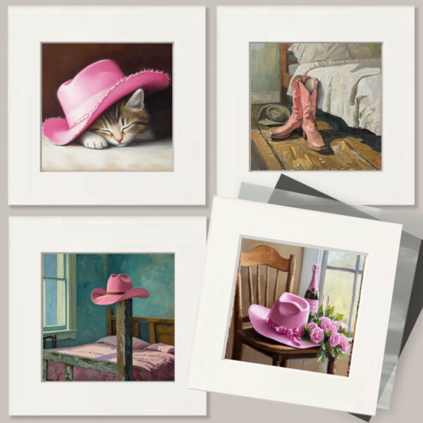 Pink Cowgirl Wall Art