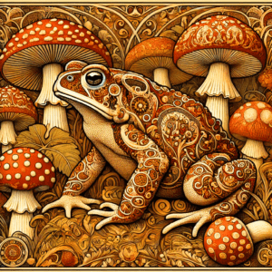 Art Nouveau Toad - Wall Art Print