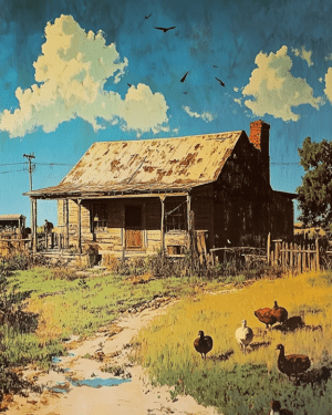 Grandpa's Old Farm 8x10 Art Print copy