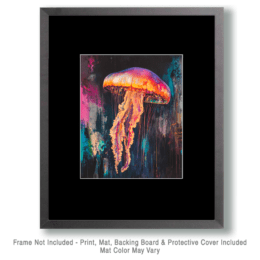 Impressionist Jellyfish - Wall Art Print - Ocean Seaside