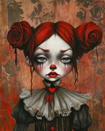 Red Mary - Low Brow Wall Art Print