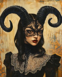 Horny Lady - Low Brow Wall Art Print