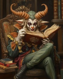 Educated Jester - Low Brow Wall Art Print